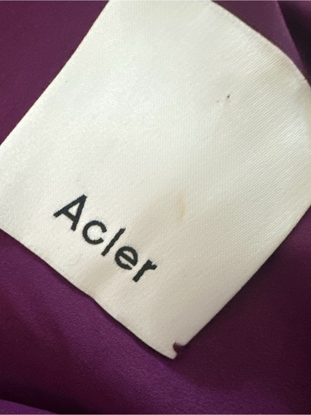 ACLER Wigbeth Pleated Organza Overlay Dress Deep Ruby Purple size - 4 - Picture 5 of 7